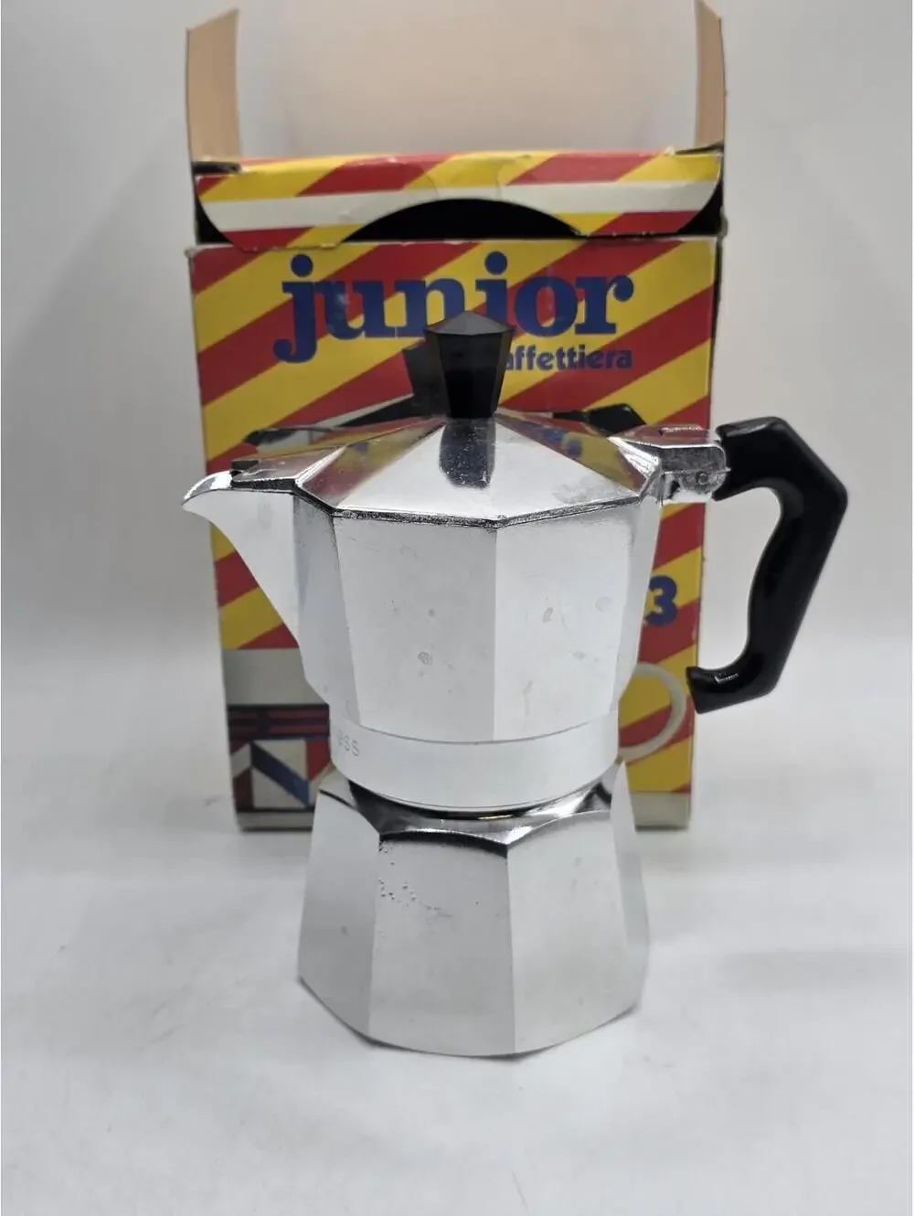 Vintage Junior Express Moka Pot | 3-Cup Espresso Maker | Made in Italy